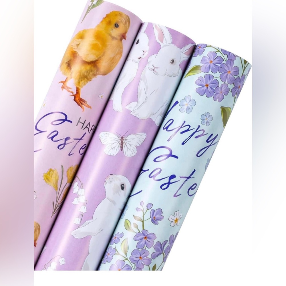 3 pack Easter Wrapping Paper